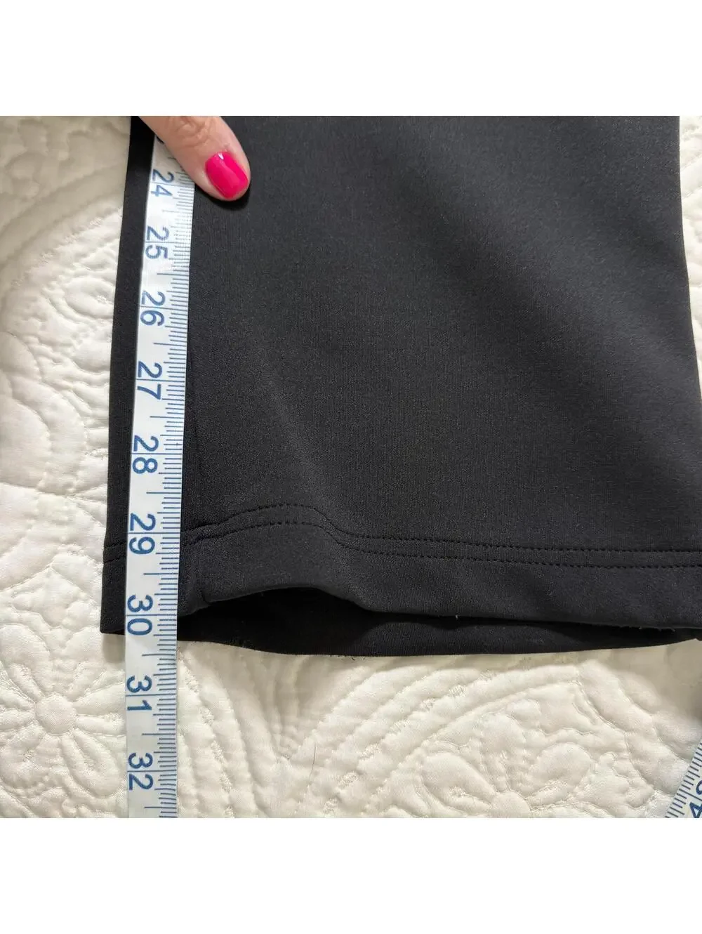 MARY LUCILLE SZ XS VTG y2k Black Straight Leg PullOn Pants Front Zipper pockets